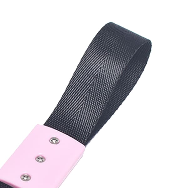 Car Handle Strap Heart Shaped Plastic Sturdy Universal Decorative Rear Bumper Warning Ring Pink