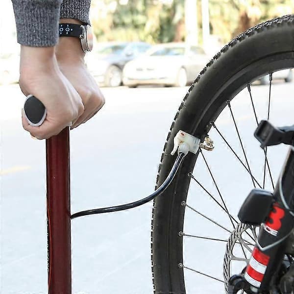 Mässingsluftdäckventil Schrader-förlängning Däckventilförlängare Cykel Bil Motorcykel Ventiladapter Däckslangförlängningsadapter 6135 Degree Silver