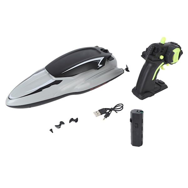 RC Boat 4 Channel 2.4G Siginal Dual Motors Vattentät Fjärrkontroll Båtleksaker för 14 år och äldre Enkelt batteri