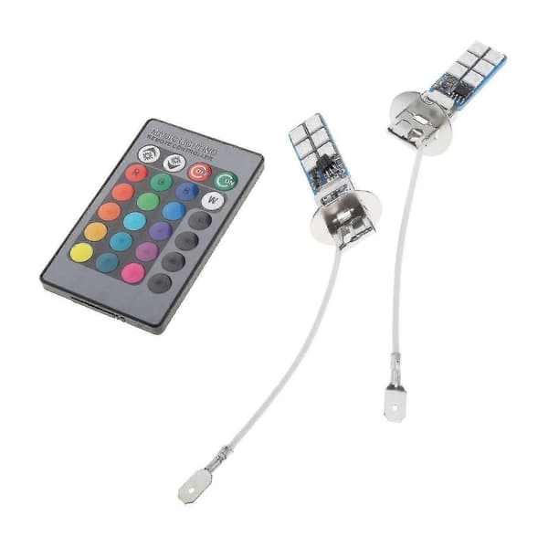 st 880 881 H1 H3 RGB LED-bilfrontlykter Tåkelys H3 Plug-e