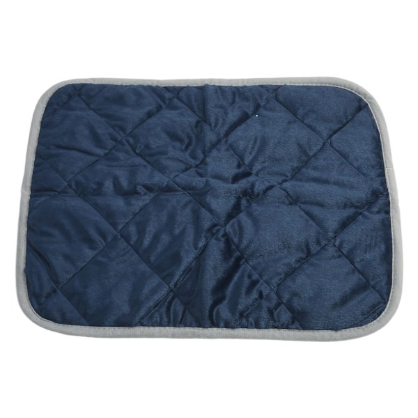 Pet Varmepude Kat Varm Matte Hund Soveseng Matte Pude Skidproof til hjem vinter Mørkeblå med grå trimning XL