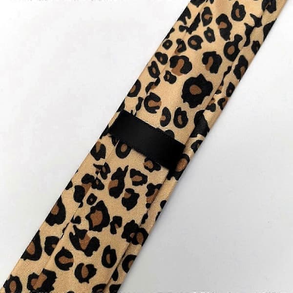 Klassisk leoparddesignad slips Kompatibel med män och kvinnor Polyesterlång slips Kompatibel med formella evenemangsfester och vardagskläder Style 3