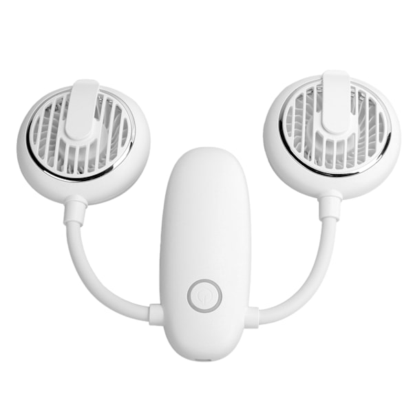 F38 Dubbelhuvud Multifunktionsfläkt Utomhus USB-Laddning Vikbar Midje Mini-Fläkt för Utomhusbruk