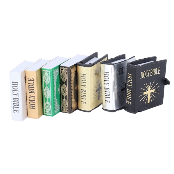 1:12 Dockhus Miniatyrbibel Liten söt smaklös utsökt minibibelbokmodell