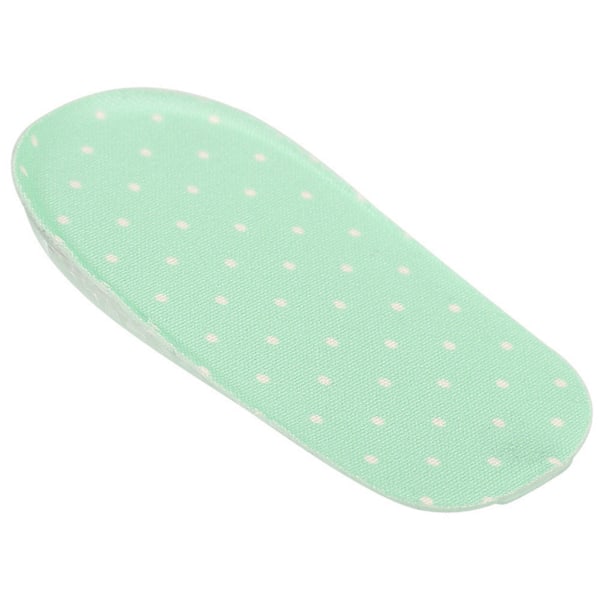 1,5 cm silikonegel hælsåler Højdestigning Fod Orthotic Arch Support Hælskydd Grøn