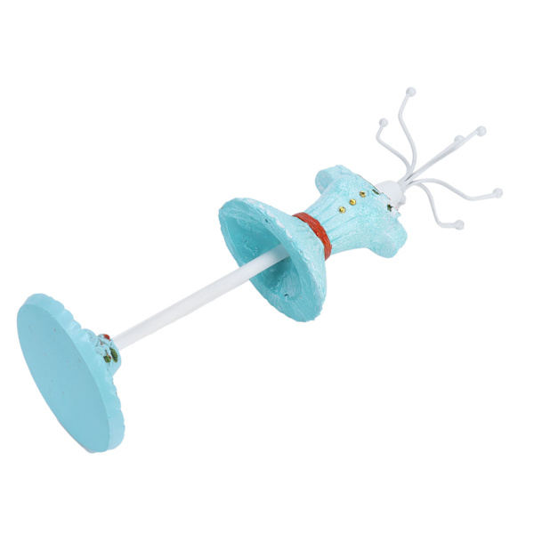 Damefigur Halskjede Stativ Smykke Organizer Display Stativ Roterende Avtakbar Oppbevaringsstativ2#