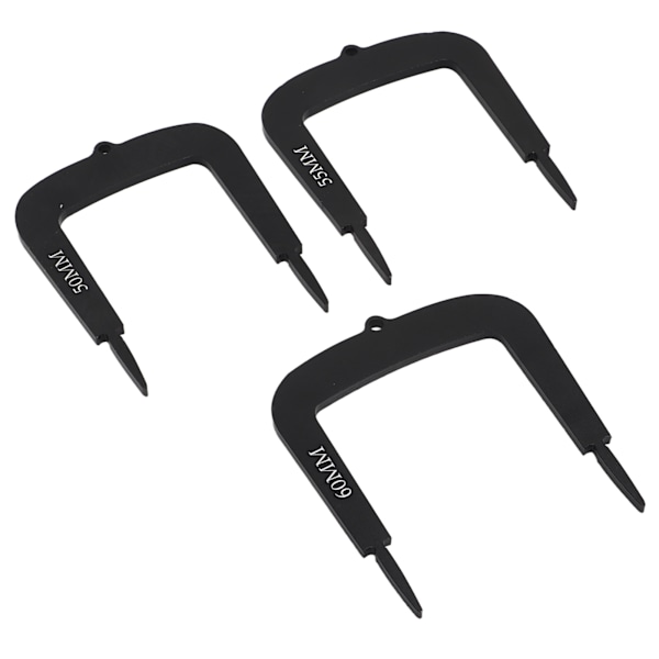 3 stk. Golf Putt Alignment Målport 50mm 55mm 60mm Aluminium Legering Golf Putting Træningshjælp til Putt Alignment