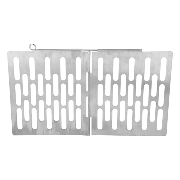 Bærbar sammenleggbar grillplate i rustfritt stål for camping og piknik