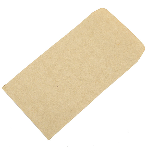 100 stk Kraftpapirposer Hvede Korn Risfrø Emballage Opbevaringspose Kuvert Stil 6*11cm