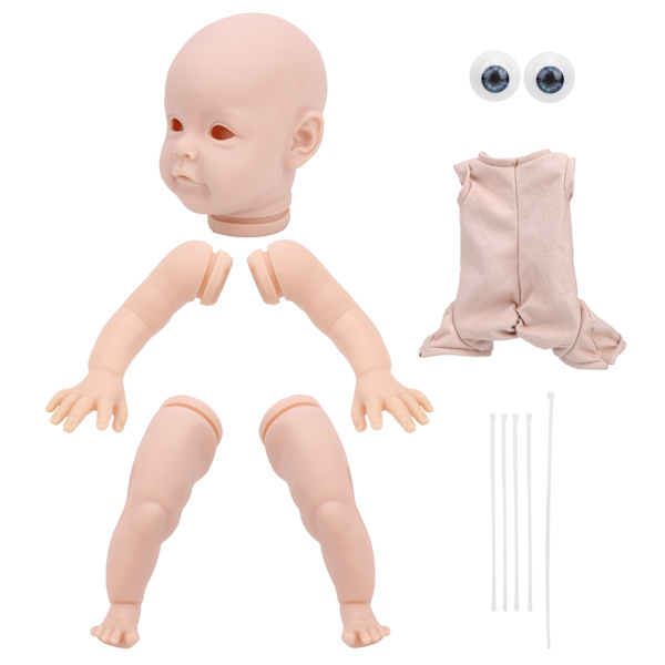 22 tums DIY-simulering omålad Reborn Baby Doll Model Set Reborn Doll Kit Delar Leksak