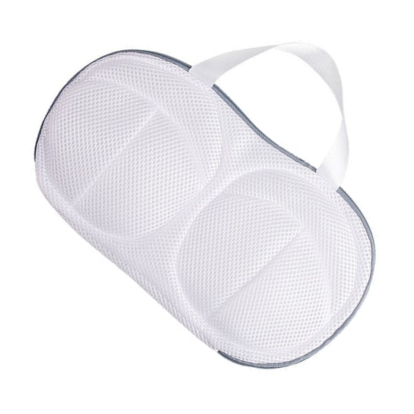 BH Tvättväska med dubbel dragkedja Polyester Anti Deformation Mesh tvättpåsar för tvättmaskin Ljusgrå