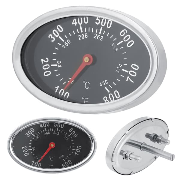 Rustfrit stål BBQ Smoker Grill Termometer Temperaturmåler 430 ℃