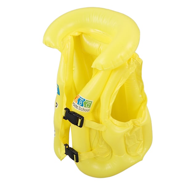 Småbarn Flyte Oppblåsbar Badetøy Rask Spenne Spenne Flyte Barn Svømmevest for 3-8 år Medium M Størrelse Gul