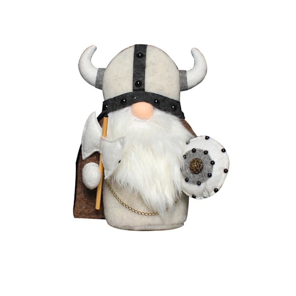 Ansiktslös Gnome Plyschdocka Riddare Dvärg Viking Gladiator Statyett Bordsdekoration Dekoration