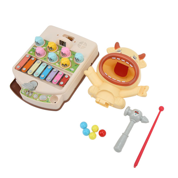 Multifunktionellt Whack Game Interactive Baby Toy Music Whack Mouse Game Early Education Leksak för barn över 3 år gamla