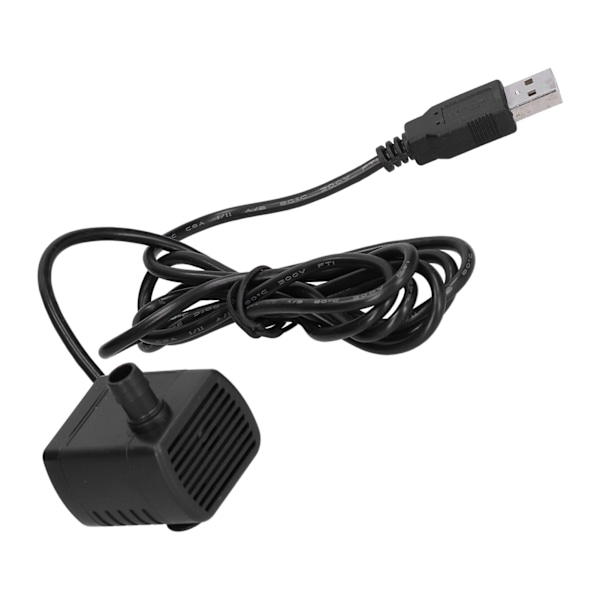 USB-liitäntäinen vesipumppu Akvaario Mikro Kiertoyksikkö Imukappaleella DC5V 120L/H 50cm Nosto