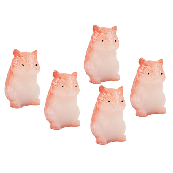 30 kpl Nuken talo hartsihamsteri söpö elävä miniatyyri hamsteri eläinhahmo 1/12 1/6 nuken talo ruskea