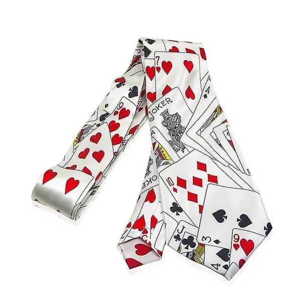 Magic Poker Tie Fancy Poker Dice Magic Trick Magician Närbild Props Prank Tool