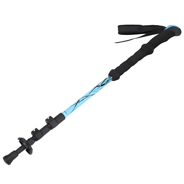 7075 Aluminium Legering Utendørs Klatring Utvidbar Vandrestav Alpenstock Utenfor Lås Caneblue