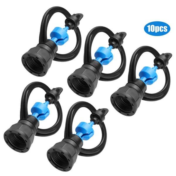10 pcs Internal Thread G1/2 G3/4 Plastic Rotating Sprinkler Lawn Irrigation Spray Nozzle