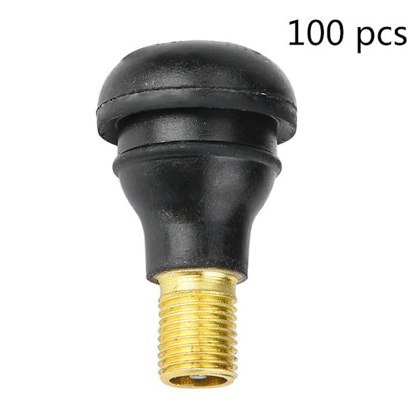100 st Bil Motorcykel Universal Replacement Snap in däck Däckventilstam （TR412）