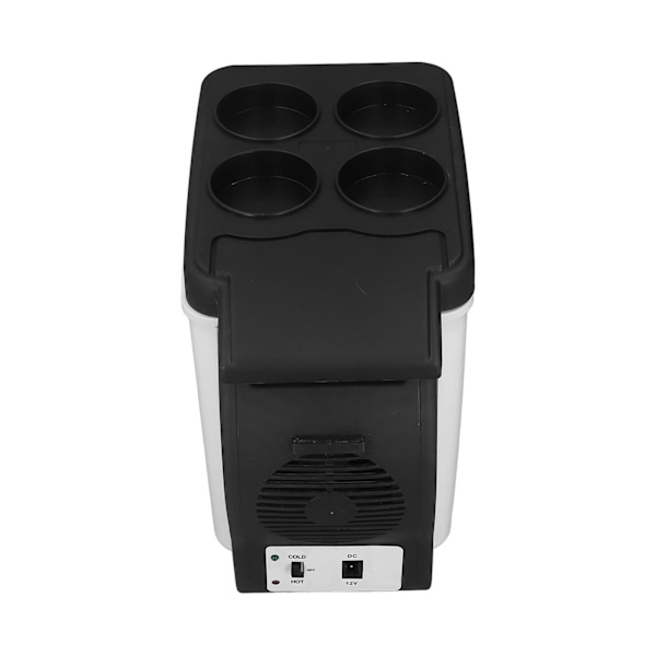 6L 12 Volt Kylskåp Livsmedelsklass Lågt ljud Multifunktionell Bärbar Bil Kyl Frys för Bilar
