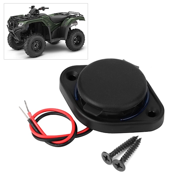 3.1A Dobbel USB-lader Strømuttak Adapter Ladingfeste for bil ATV UTV Bobil Campingvogner