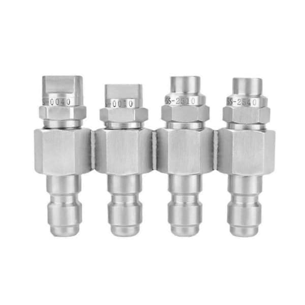4-vägsmunstycke 1/4" snabbkoppling, 4-vägs sprutlägen högtryckstvättmunstycke