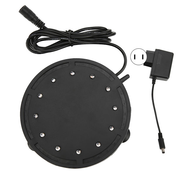 Q12 Akvarium Boblelampe Fiskekum Landskab LED Dyklys Oxygenationsplade 100‑240V US Stik