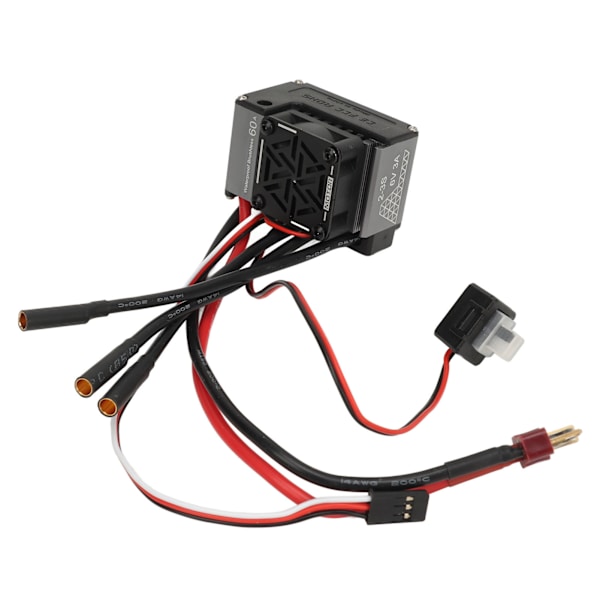 2S-3S 60A harjaton ESC vedenkestävä elektroninen nopeussäädin ohjelmointikortilla 1/10 RC-autolle