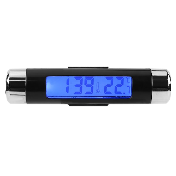 Multifunktionell Bil Auto Elektronisk Klocka Termometer LED Bakgrundsbelysning Digital Display