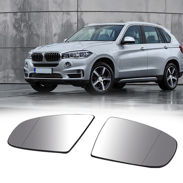 Et par opvarmede sidespejlsglas passer til X5 X6 E70 E71 E72 08-14 51167174981