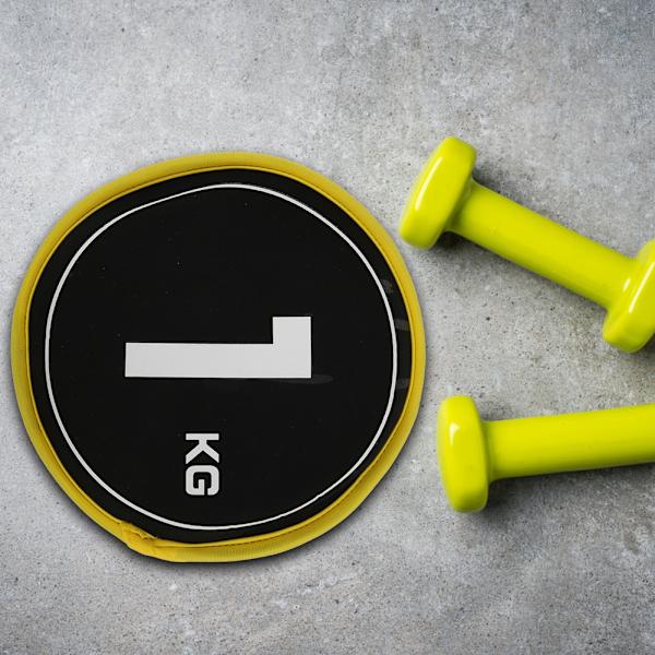 Trænings Sandpose Elastisk Dobbeltsidet Tyk Neopren Fitness Sand til Træning (Gul Side 1KG)