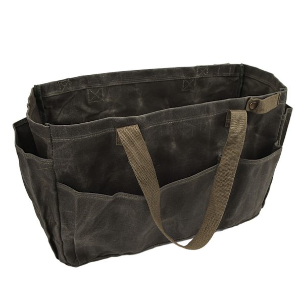 Canvas Pot Bag Vanntett, slitesterk Stor kapasitet Komfortabelt grep Canvas Bag for Camping OD Grønn