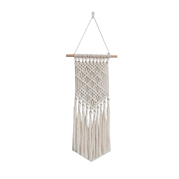 Retro Bohemian -tyylinen käsin kudottu tupsukudonta seinäkoristeeksi kotiin, olohuoneeseen ja makuuhuoneeseen