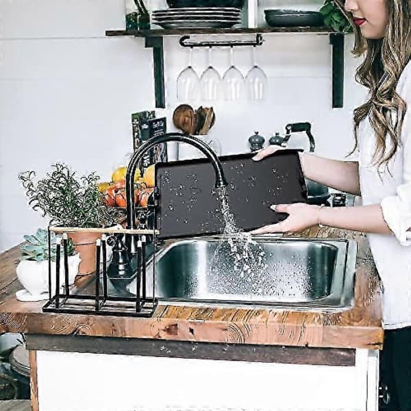 Yhteensopiva Sodastream-pullotelineen kanssa, 6 pulloa, irrotettava valumatto