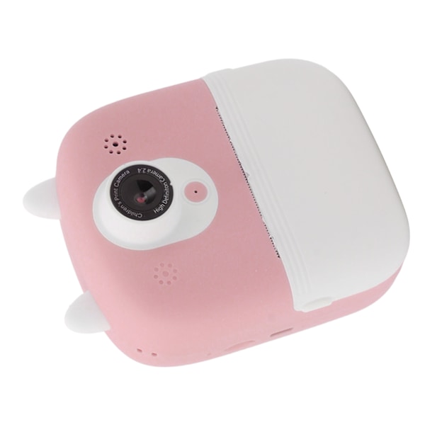 Instant Camera 2.4in HD Kids Digital Instant Camera Dual Lens Instant Print Digitalkamera för hemresor Rosa