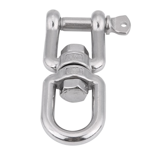 Heavy Duty 304 rustfritt stål dreibar ring Snap Rolling Shackle Device (10 mm)