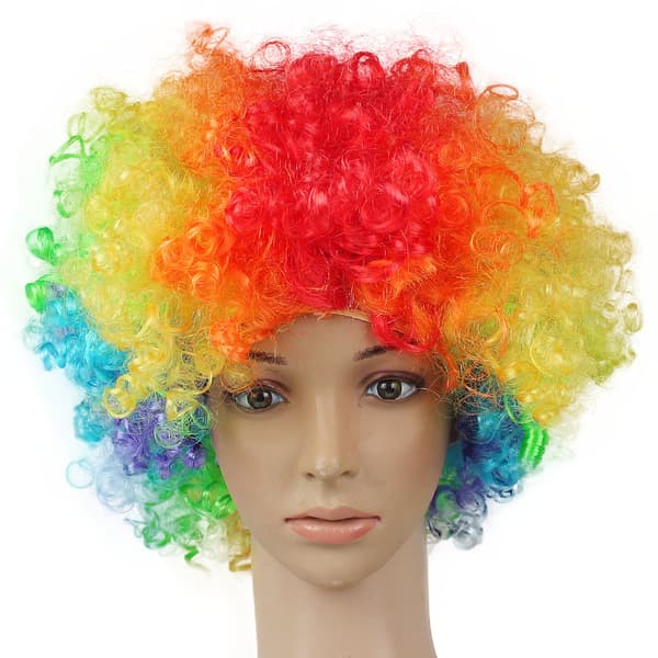 Clownperuk - svart