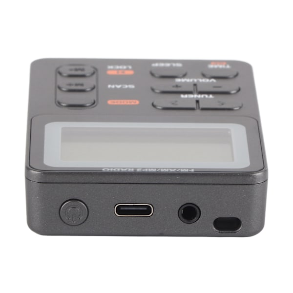AM FM Bärbar Radio Låsskärm Digital Tuning Stereo Uppladdningsbar fickradio för promenader Jogging Fitness Camping
