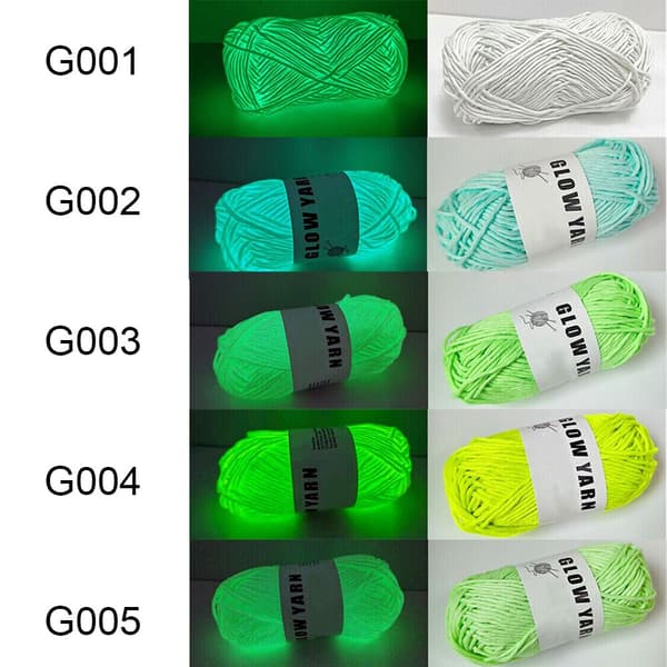 Lysende Chunky Garn Lyser i Mørket G003[LD] G003