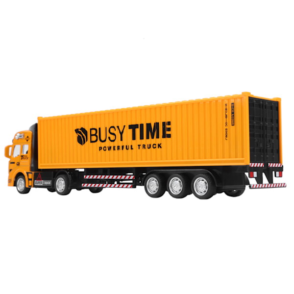 1: 48 Legering Containerbil Modell Lekebil Høy Simulering Barn Bil Lekebiler Kjøretøy Gul Containerbil Modell