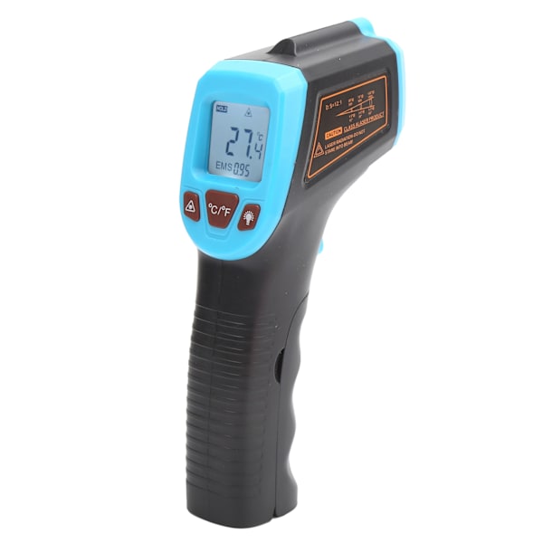 Temperaturmålepistol Infrarød med LCD-skjerm Industriell termometer GM320SBlue