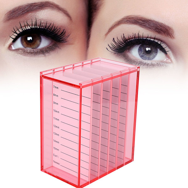 5 lagret løsvippearrangør Poding av vipper Oppbevaringsboks Vippelengder Makeup ToolFalske vipper arrangør