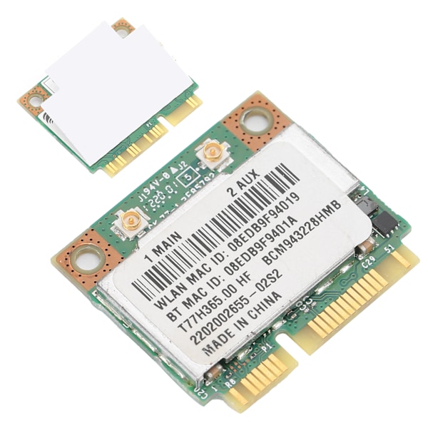 Trådløst Netværkskort Bluetooth 4.0 Adapter BCM943228 T77H365.00 HF 300M 802.11a/B g/n