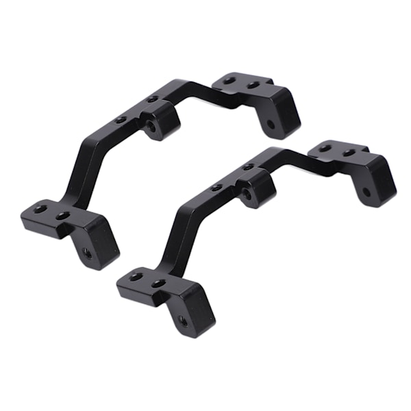 2 stk RC metall dragstang kobling akselmontert fast sete for MN MN90 1/12 RC crawler oppgraderingsdeler Svart