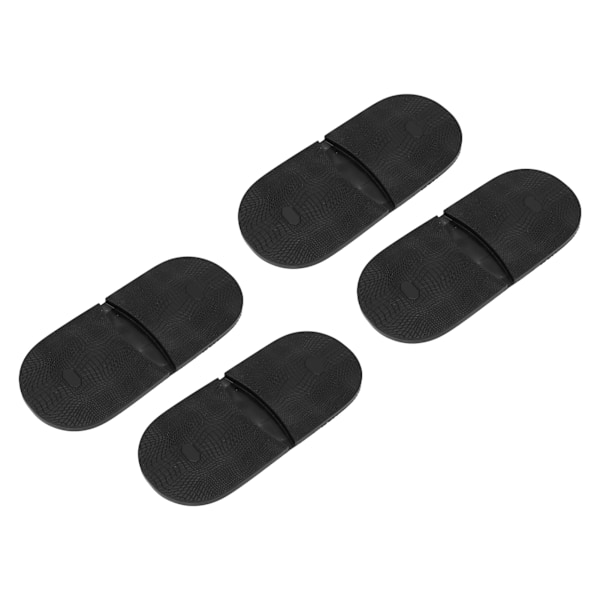 4 Par Skosula i Gummi, Mjuk Hög Elastisk Gummi Helsula för Promenader Löpning Vandring L