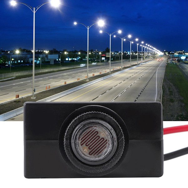 10V‑50VDC gatlykta fotocell Ljuskontrollsensor Miniatyr LED Automatisk kontrollomkopplare