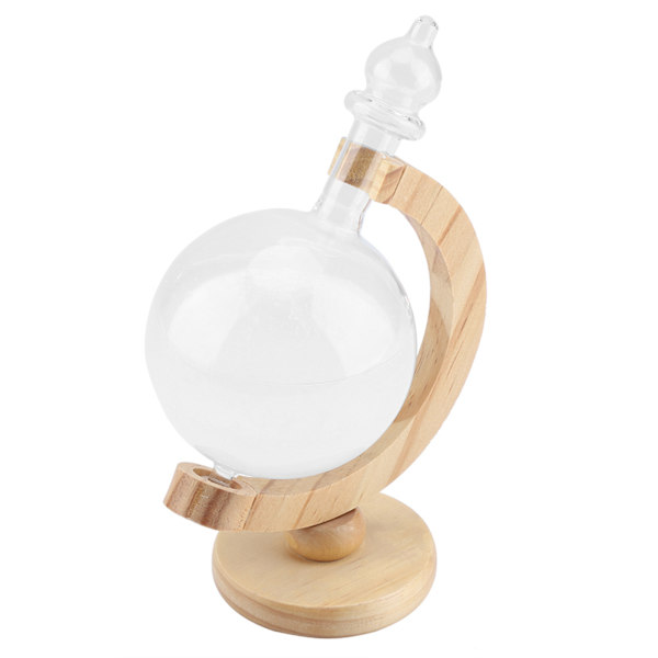 Storm Glas Creative Globe formad Storm Glasflaska Desktop Väderstation väderprediktor