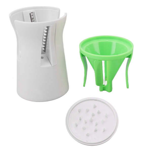 Handheld Spiralizer Vegetable Slicer Detachable Ergonomic ABS Handheld Vegetable Spiralizer for Kitchen